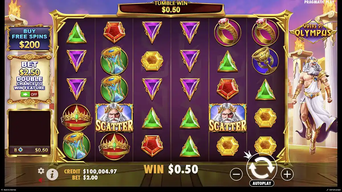 Bônus do caça-níqueis Gates of Olympus