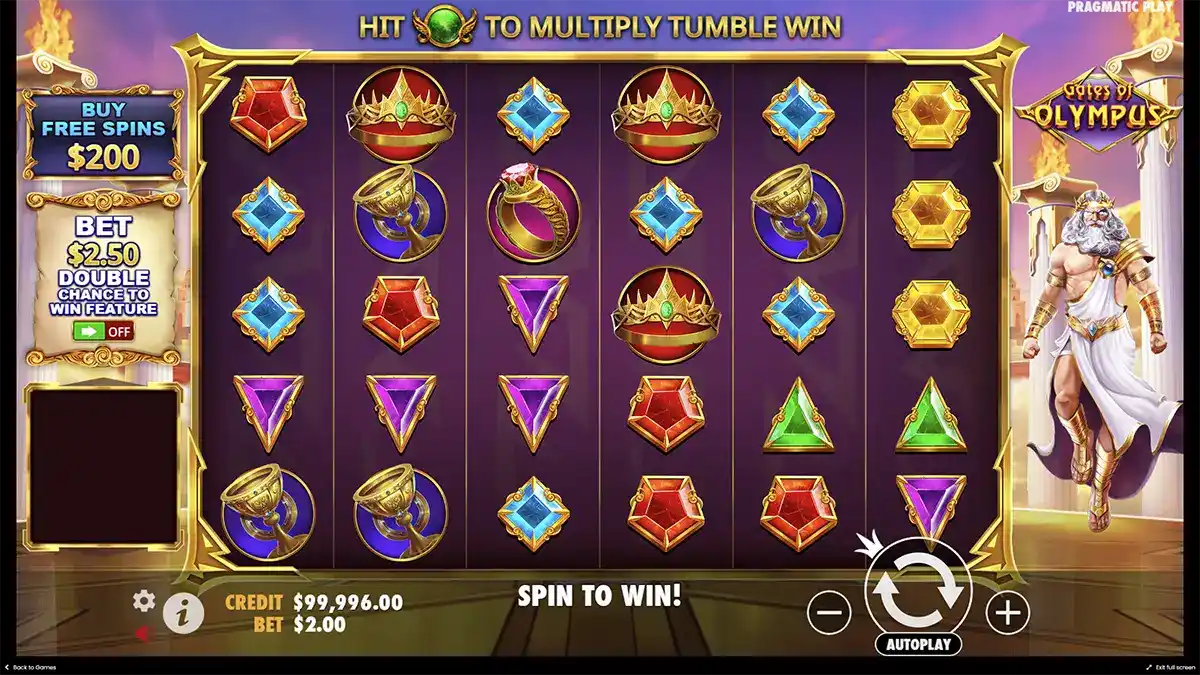 Comece a jogar Gates of Olympus